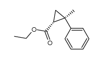 ethyl 2-methyl-2-phenylcyclopropane carboxylate Structure