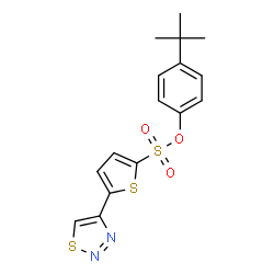 4-(TERT-BUTYL)PHENYL 5-(1,2,3-THIADIAZOL-4-YL)-2-THIOPHENESULFONATE structure