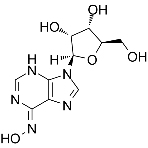 6-n-hydroxyadenosine Structure