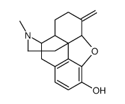4,5α-Epoxy-17-methyl-6-methylenemorphinan-3-ol structure