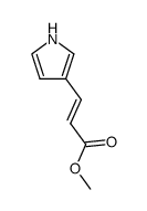 methyl 3-(1H-pyrrol-3-yl)acrylate结构式