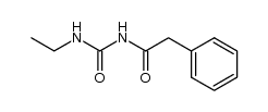 N-ethyl-N'-phenylacetyl-urea结构式