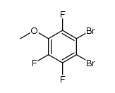 1,2-dibromo-3,4,6-trifluoro-5-methoxybenzene Structure