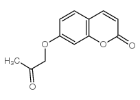 7-(2-oxopropoxy)-2H-1-benzopyran-2-one structure