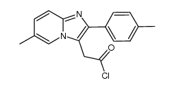 2-(6-methyl-2-(p-tolyl)imidazo[1,2-a]pyridin-3-yl)acetyl chloride Structure