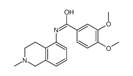 3,4-Dimethoxy-N-(1,2,3,4-tetrahydro-2-methylisoquinolin-5-yl)benzamide Structure