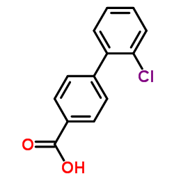 2'-Chloro-4-biphenylcarboxylic acid Structure