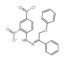 2,4-dinitro-N-[(2-phenoxy-1-phenyl-ethylidene)amino]aniline Structure