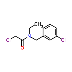 2-Chloro-N-(3-chlorobenzyl)-N-ethylacetamide Structure