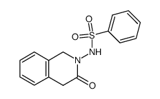 N-(3-Oxo-3,4-dihydro-1H-isoquinolin-2-yl)-benzenesulfonamide结构式