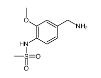 N-[4-(aminomethyl)-2-methoxyphenyl]methanesulfonamide Structure