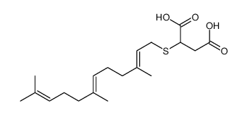 2-(3,7,11-trimethyldodeca-2,6,10-trienylsulfanyl)butanedioic acid Structure