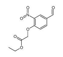 2-(4-甲酰基-2-硝基苯氧基)乙酸乙酯结构式