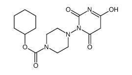 cyclohexyl 4-(2,4,6-trioxo-1,3-diazinan-1-yl)piperazine-1-carboxylate Structure