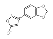 3-benzo[1,3]dioxol-5-yl-1-oxa-2-aza-3-azoniacyclopent-3-en-5-one structure