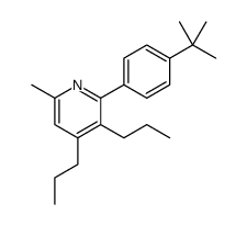 2-(4-tert-butylphenyl)-6-methyl-3,4-dipropylpyridine Structure