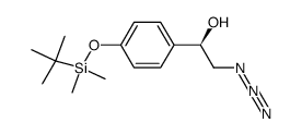 (1R)-2-azido-1-(4-tert-butyldimethylsilyloxyphenyl)ethan-1-ol Structure