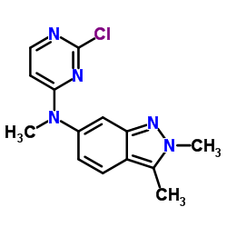 N-(2-Chloropyrimidin-4-yl)-N-methyl-2,3-dimethyl-2H-indazol-6-amine Structure