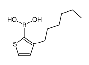 (3-hexylthiophen-2-yl)boronic acid Structure