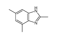 2,4,6-trimethyl-1(3)H-benzimidazole Structure