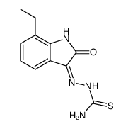 7-ethylisatin 3-thiosemicarbazone结构式