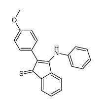 3-anilino-2-(4-methoxyphenyl)indene-1-thione Structure