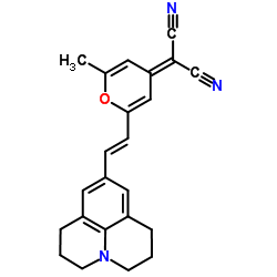 4-(Dicyanomethylene)-2-methyl-6-(julolidin-4-ylvinyl)-4H-pyran Structure