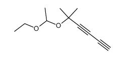 5-(1-ethoxy-ethoxy)-5-methyl-hexa-1,3-diyne结构式