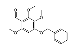 2,3,6-trimethoxy-4-phenylmethoxybenzaldehyde Structure