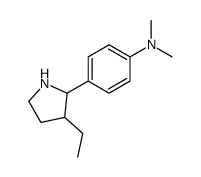 Benzenamine, 4-(3-ethyl-2-pyrrolidinyl)-N,N-dimethyl- (9CI) Structure