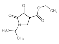 3-Pyrrolidinecarboxylicacid, 1-(1-methylethyl)-4,5-dioxo-, ethyl ester Structure