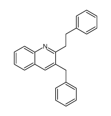 3-benzyl-2-phenethylquinoline结构式