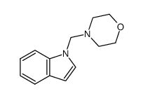 4-((1H-indol-1-yl)methyl)morpholine结构式