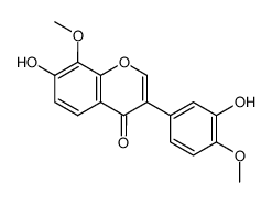 7,3'-dihydroxy-8,4'-dimethoxyisoflavone结构式