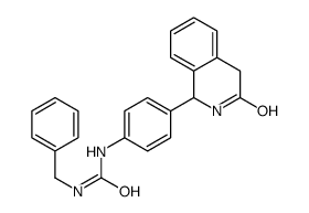 1-benzyl-3-[4-(3-oxo-2,4-dihydro-1H-isoquinolin-1-yl)phenyl]urea结构式