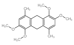 Anthracene,9,10-dihydro-1,2,5,6-tetramethoxy-4,8-dimethyl- structure