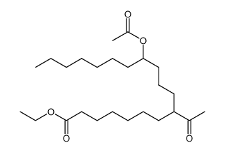 ethyl 8-Acetyl-12-acetoxynonadecanoate结构式