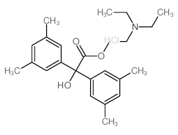 2-diethylaminoethyl 2,2-bis(3,5-dimethylphenyl)-2-hydroxy-acetate结构式