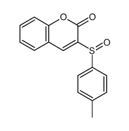 3-(toluene-4-sulfinyl)-chromen-2-one Structure