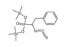 (1-Isothiocyanato-2-phenylethyl)phosphonic acid bis(trimethylsilyl) ester结构式