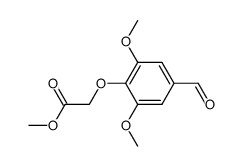 (4-formyl-2,6-dimethoxy-phenoxy)-acetic acid methyl ester Structure