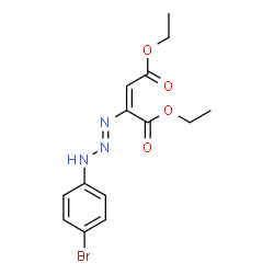 (E)-2-[3-(4-Bromophenyl)-1-triazeno]-2-butenedioic acid diethyl ester Structure