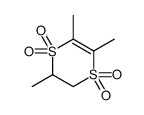 2,5,6-trimethyl-2,3-dihydro-1,4-dithiine 1,1,4,4-tetraoxide Structure