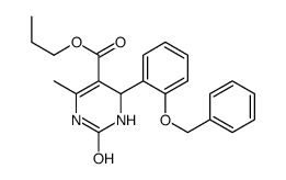 propyl 6-methyl-2-oxo-4-(2-phenylmethoxyphenyl)-3,4-dihydro-1H-pyrimidine-5-carboxylate Structure
