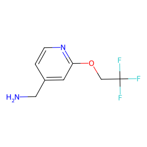2-(2,2,2-三氟乙氧基)吡啶-4-基]甲胺结构式