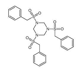 1,3,5-tris(benzylsulfonyl)-1,3,5-triazinane结构式