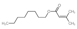 octyl 3-methylbut-2-enoate结构式