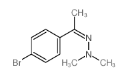 N-[1-(4-bromophenyl)ethylideneamino]-N-methyl-methanamine structure