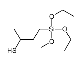 4-triethoxysilylbutane-2-thiol Structure