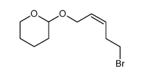 (Z)-1-(2-Tetrahydropyranyloxy)-5-brom-2-penten Structure